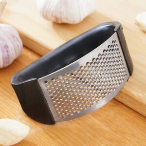 Stainless Steel Garlic Press Crusher - Manual Garlic Mincer Tool