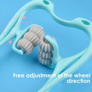 Swan Shape Neck Massager Roller - Six-Wheel Cervical Spine Massager