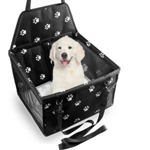 High-Quality Foldable Pet Car Booster Seat with Safety Belt